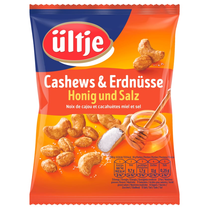 Ültje Cashew-Erdnuss-Mix Honig & Salz 200g